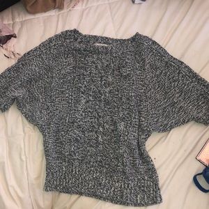 Grey knit LOFT top
